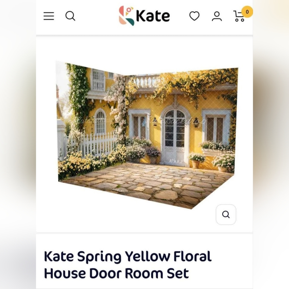 Kate Spring Yellow Floral House Door Room Set